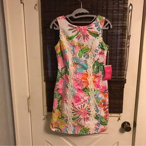 NWT LILLY PULITZER for Target womens size  2 Nosey Posey floral shift dress